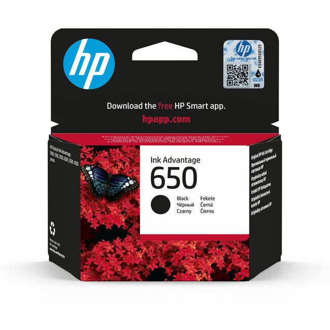 HP -  Inktcartridge  cz101a 650 zwart