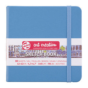 Talens Art Creation - Schetsboek Art Creation 80 witte vellen 140gr 120x120mm blauw