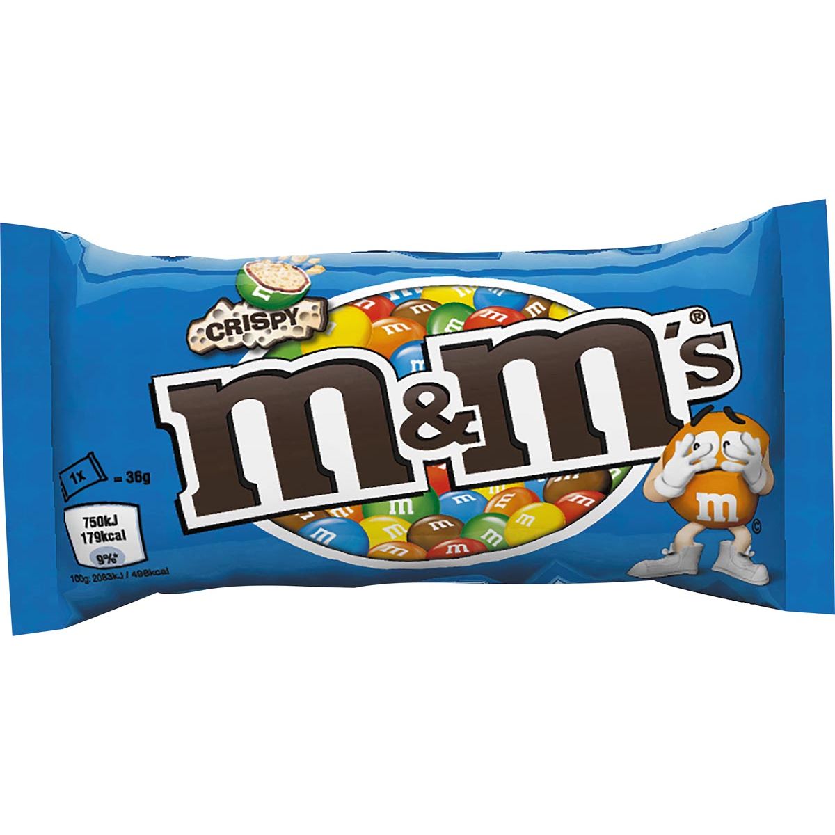 M&M - M M's knusprig, Beutel mit 36 ​​g, Packung mit 24 Stück