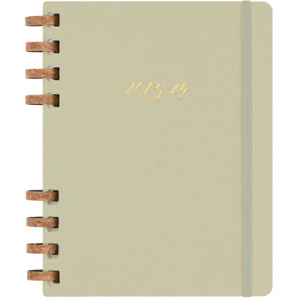 Agenda 2023/2024 Moleskine 12m akademischer Planer Weekly 7day/2 Seiten extra groß 204x252mm Hardcover Ringe Crush Kiwi