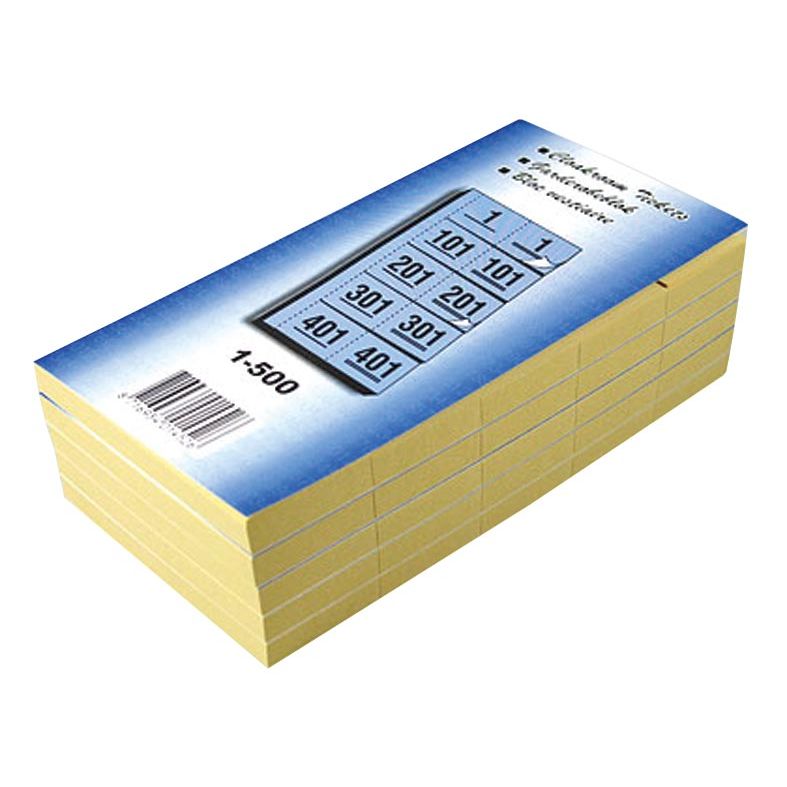 Klika -  Garderobeblokken nummers van 1 t.e.m. 500, blauw