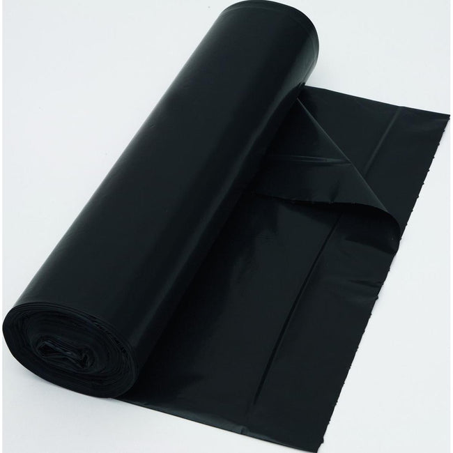 Klika - Sac poubelle 37 microns, pi 70 x 110 cm, 120 litres, noir, rouleau de 25 pièces