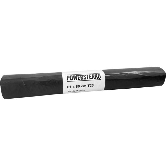 PowerSterko -  Afvalzak | HDPE | 61x80cm | T23 | grijs | 500 stuks