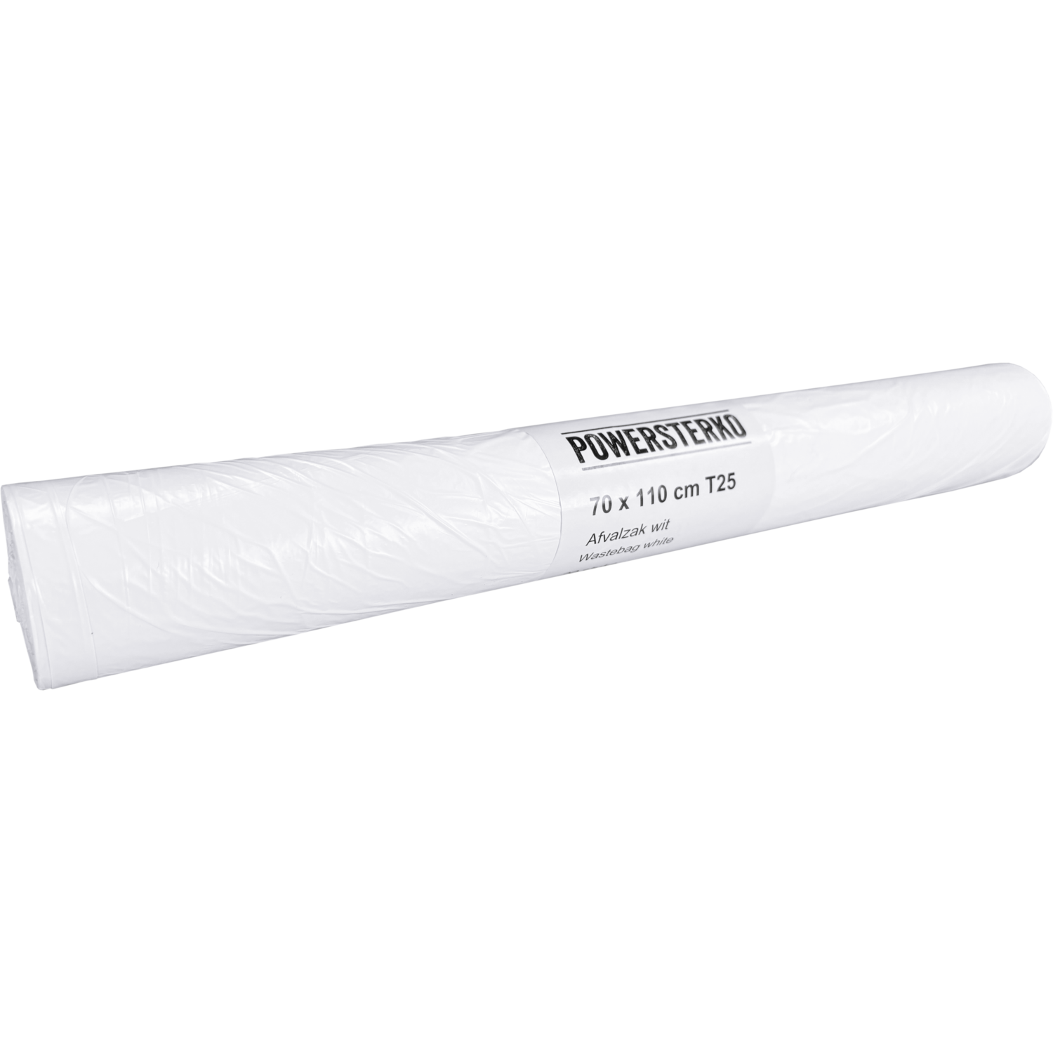 PowerSterko -  Afvalzak | HDPE | 70x110cm | T25 | wit | 200 stuks