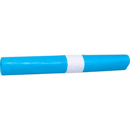 Sac poubelle 90x110 hdpe30mu bleu - 25 pcs | 10 pièces