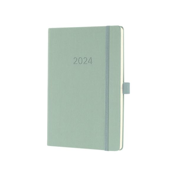 Sigel - Agenda 2024  conceptum a5 7d/2p mintgroen | 3 stuks