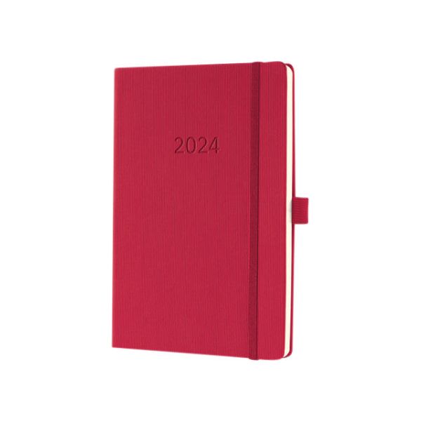 Sigel - Agenda 2024  conceptum a5 7d/2p rood