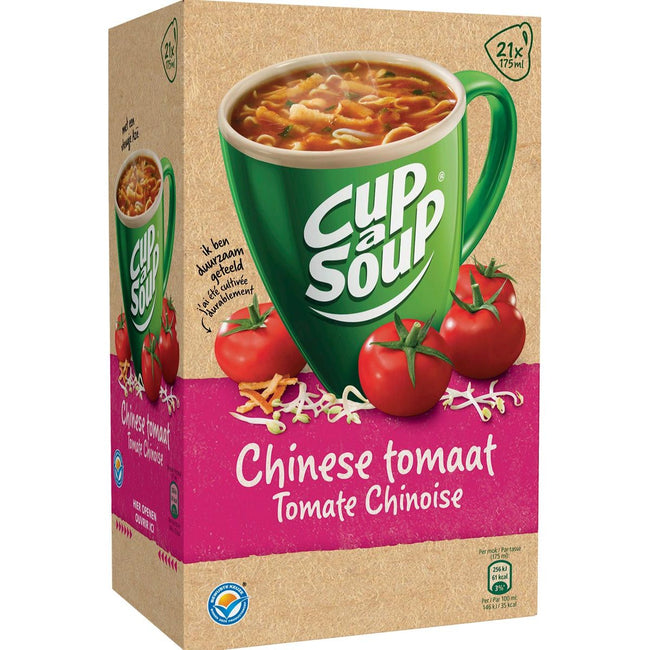 Cup A Soup - Cup-a-Soup Chinesische Tomate, Packung mit 21 Beuteln
