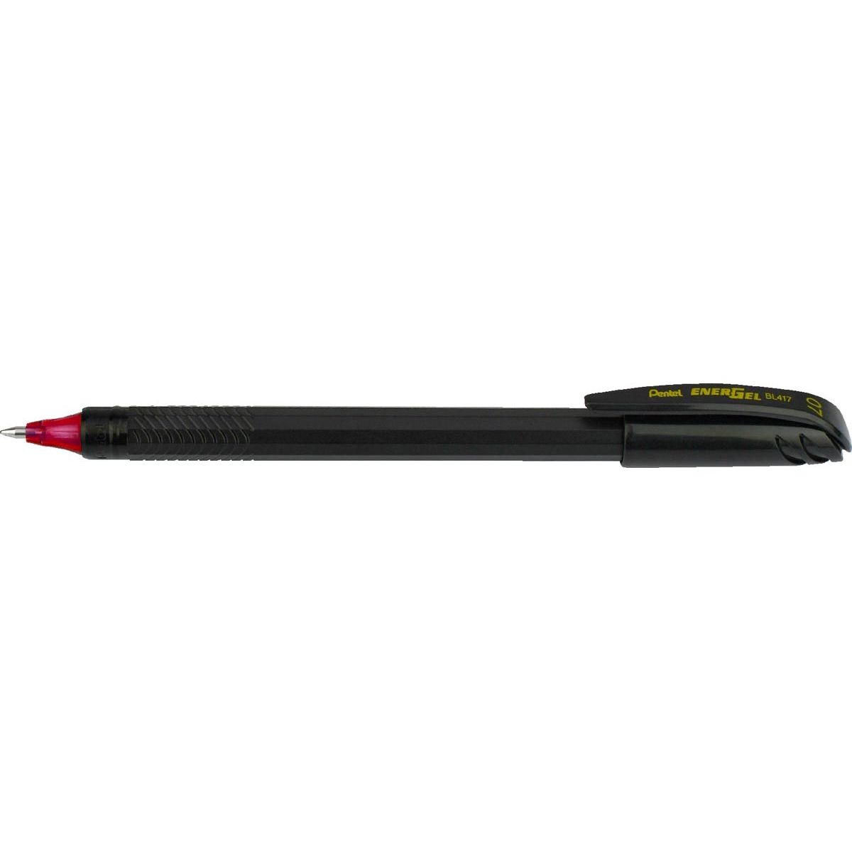 Pentel - rouleau Energel Recycology, 0,7 mm, BL417R-B, rouge
