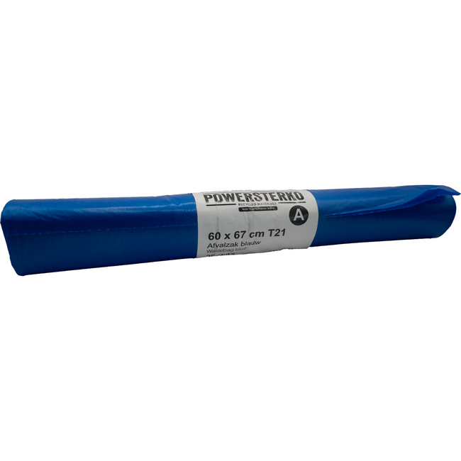 Klika -  Afvalzak | Gerecycled LDPE | 60x67cm | T21 | blauw | 500 stuks