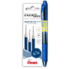 Pentel - Recharge pour graveur gel LR7 Energel avec stylo gel offert bleu moyen blister de 3 pièces