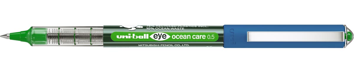 Uni-ball -  Eye Ocean Care roller, schrijfbreedte 0,3 mm, groen