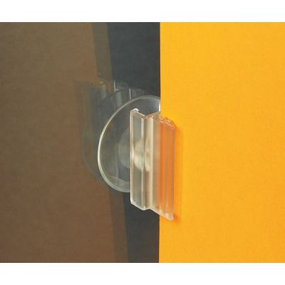 Klika - Porte-affiche en verre SuperGrip ventouse 25mm 2 pièces