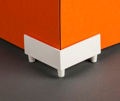 Klika - Socle de présentation en plastique blanc 3 pièces