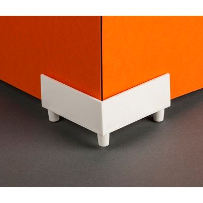 Klika - Socle de présentation en plastique blanc 3 pièces