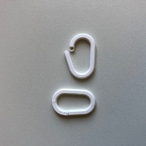 Klika -  Displayring wit ovaal 20mm 100 stuks