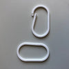 Klika -  Displayring wit ovaal 50mm 100 stuks