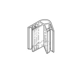 Klika -  SuperGrip V 60 graden lengte 25mm -2mm-