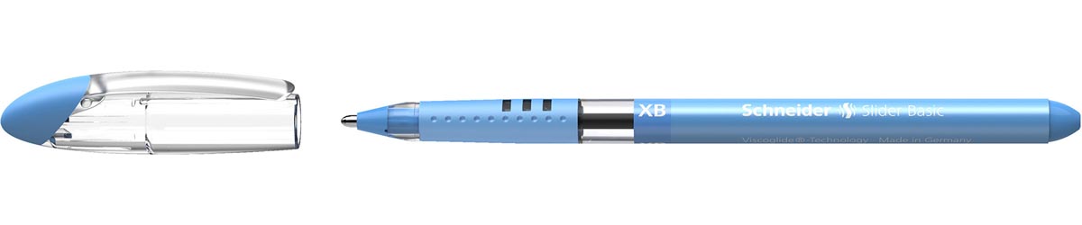 Schneider -  balpen Slider Basic, extra breed, blauw