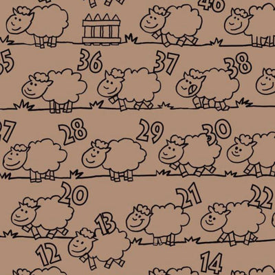 Klika - Papier cadeau 50cm des. 1516 comptage des moutons