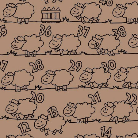 Klika - Papier cadeau 50cm des. 1516 comptage des moutons