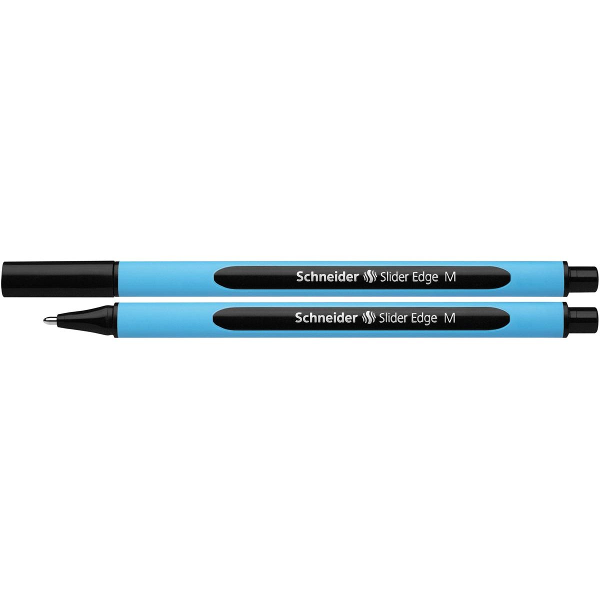 Schneider - Stylo à bille Slider Edge pointe moyenne, noir