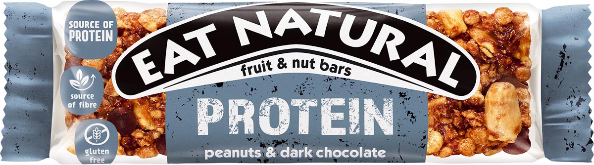 Eat Natural -   reep, proteine met pinda's en pure chocolade, 40g