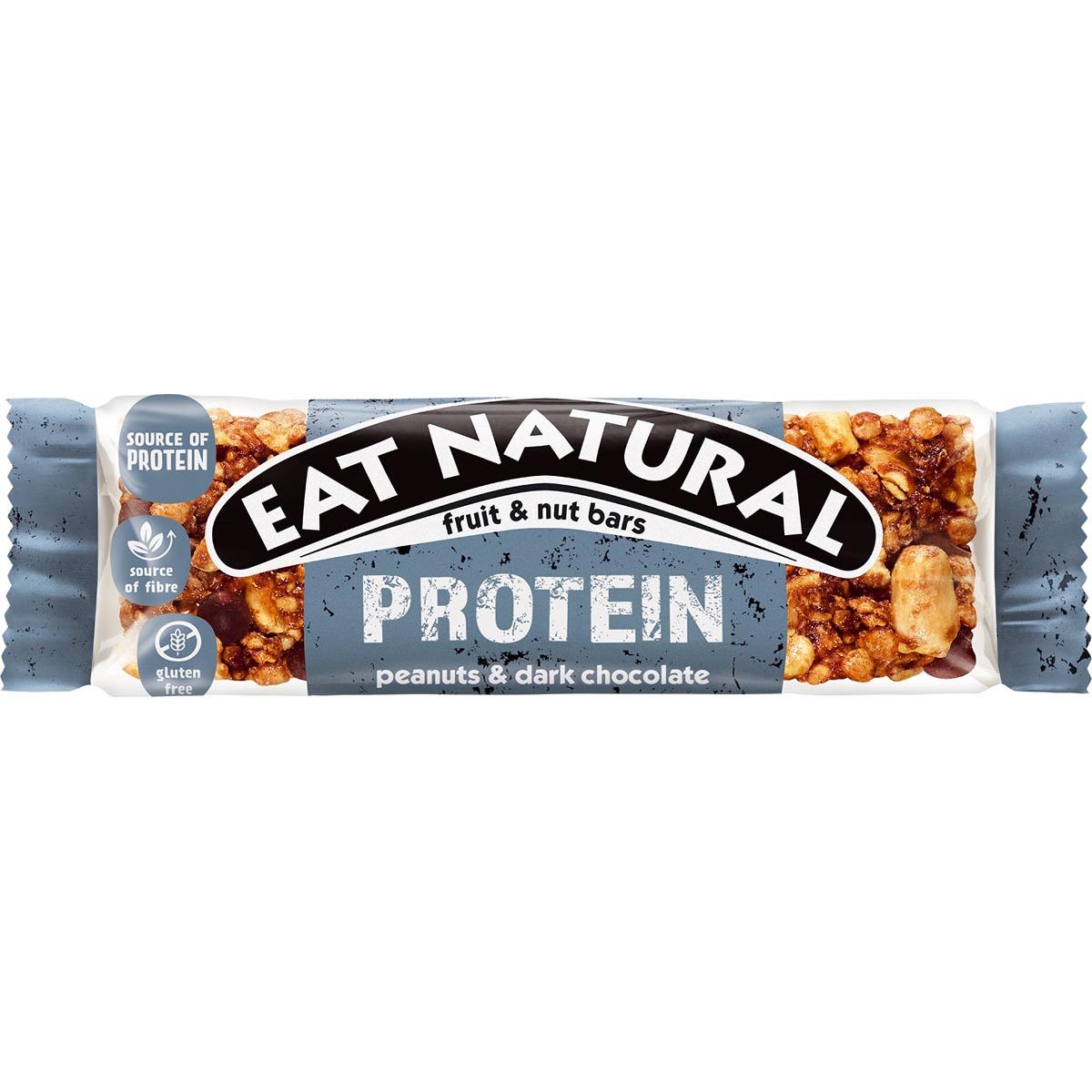 Eat Natural -   reep, proteine met pinda's en pure chocolade, 40g
