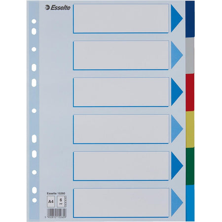 Esselte - onglets 6 onglets