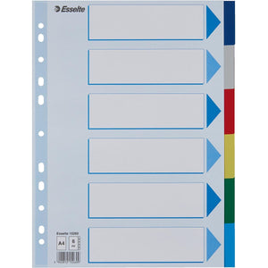 Esselte -  tabbladen 6 tabs