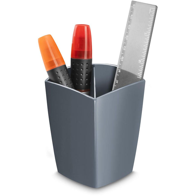 Gloss by CEP - trousse à crayons avec 2 compartiments, gris