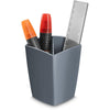 Gloss by CEP - trousse à crayons avec 2 compartiments, gris