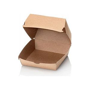 Hamburgerbox kraft grand 120x120x100mm 100 pièces