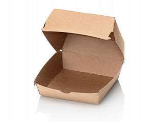 Hamburgerbox Kraft Medium 115x115x70mm 100 stuks