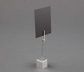 Klika - support à presser 8,3 cm couleur aluminium 40 pièces