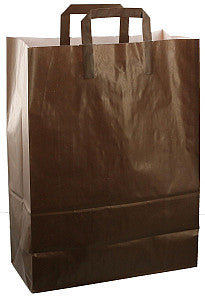 Sac en papier 32x15x43cm 50st Chocolater Brown on = ON