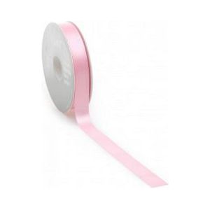 Ruban satin PREMIUM Double face 16mm x 25 mètres rose tendre