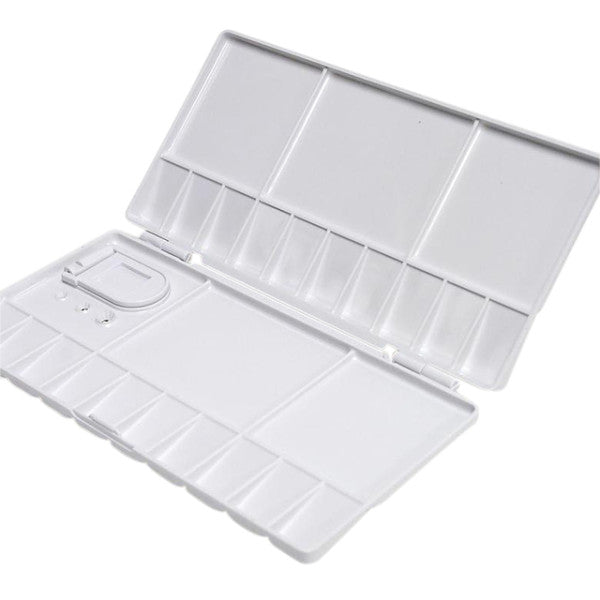 Palette conda pliant en plastique 10x20 / 20x20cm avec trou de pouce blanc