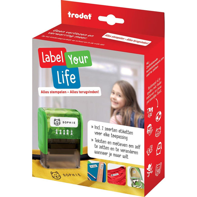 Trodat - Tampon textile Label Your Life, néerlandais