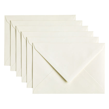 Papicolor - Enveloppe C6 114x162mm blanc oeillet pack de 6 pièces