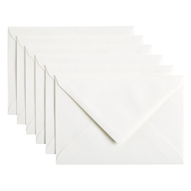 Papicolor - Enveloppe C6 114x162mm blanc brillant pack de 6 pièces