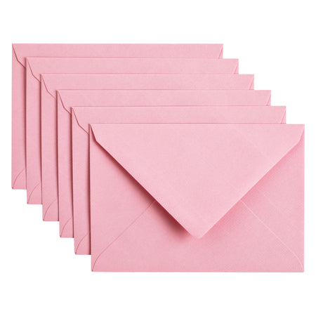 Papicolor - Enveloppe C6 114x162mm rose bébé pack de 6 pièces