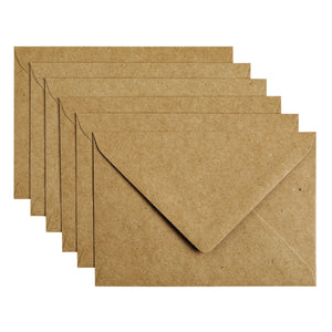 Papicolor -  Envelop  c6 114x162mm kraft bruin