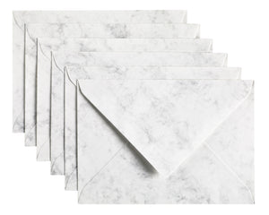 Papicolor -  Envelop  c6 114x162mm marble grijs