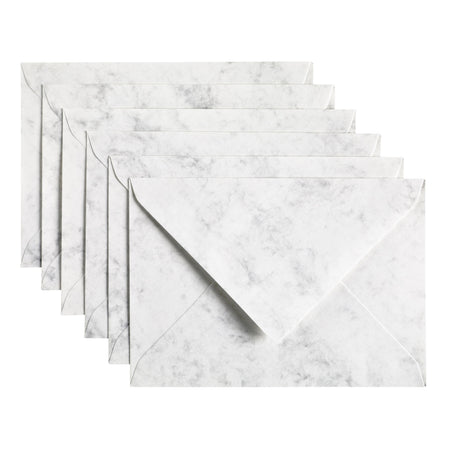 Papicolor -  Envelop  c6 114x162mm marble grijs