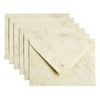 Papicolor - Enveloppe C6 114x162mm marbre ivoire pack de 6 pièces