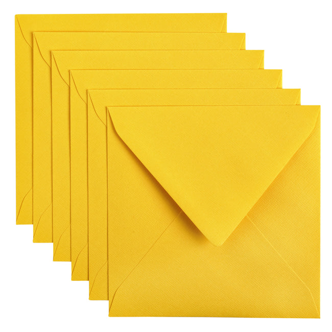 Papicolor - Enveloppe 140x140mm marron, paquet de 6 pièces