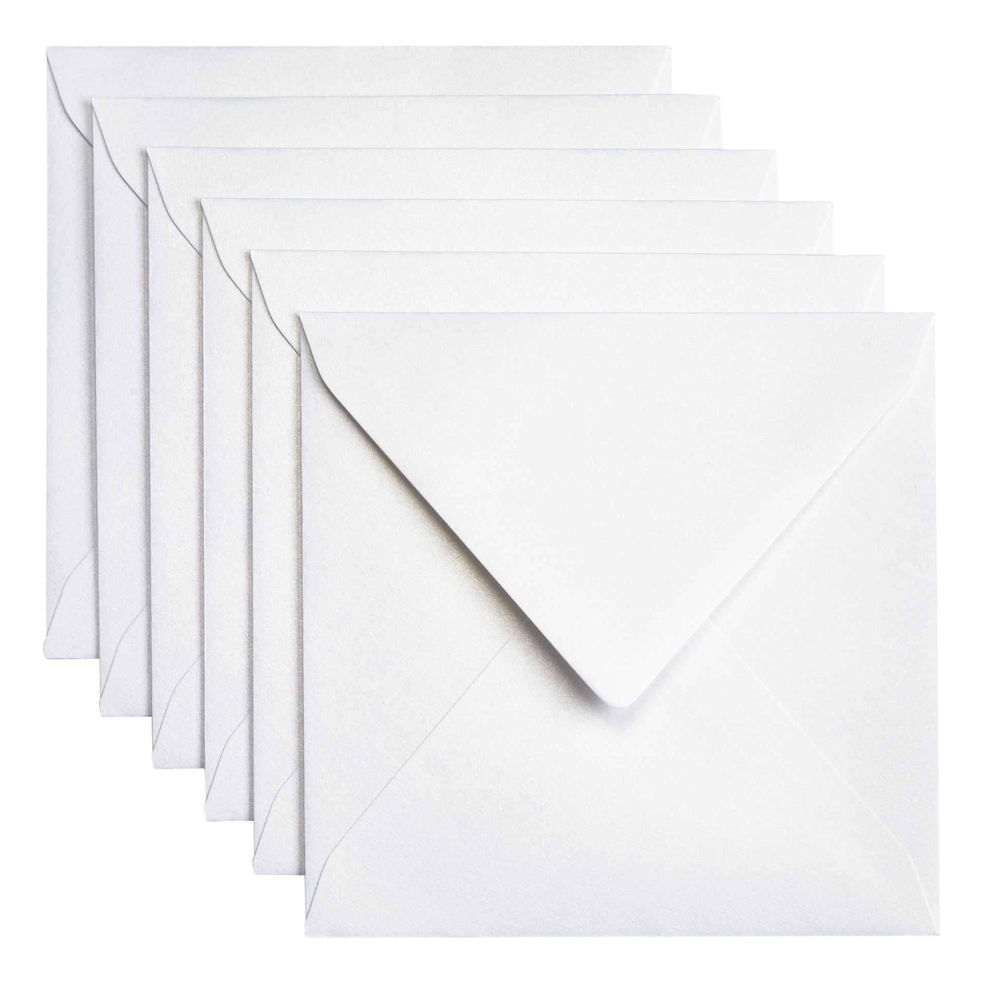 Papicolor -  Envelop  140x140mm metallic parelwit