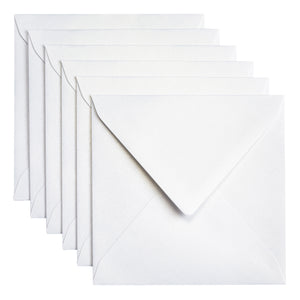 Papicolor -  Envelop  140x140mm metallic parelwit