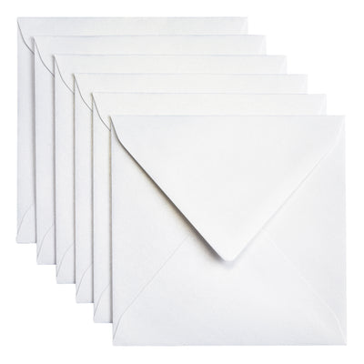 Papicolor -  Envelop  140x140mm metallic parelwit